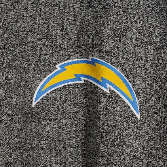 NFL Team Los Angeles Chargers French Terry Sweatshirt Top Varsity Sporty Marled - Picture 2 of 7
